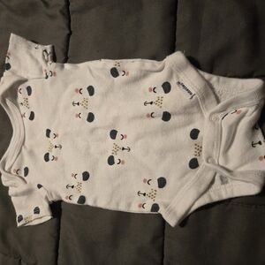 Carter's White and Black Kids One Piece